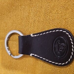 Dooney & Bourke Vintage Pebbled Leather Keyring Like New